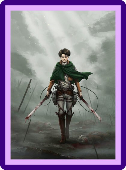Levi Ackerman Survey Corps Battlefield Aesthetic Poster