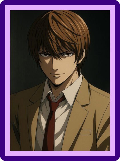 Light Yagami Kira Smirk Aesthetic Poster