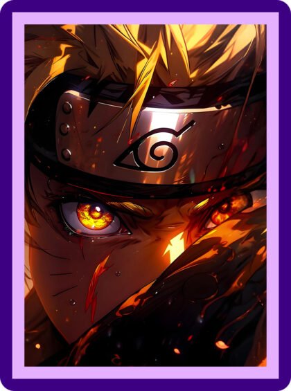 Naruto Uzumaki Kurama Mode Awakening Aesthetic Poster