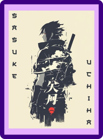 Sasuke Uchiha Eternal Avenger Aesthetic Poster