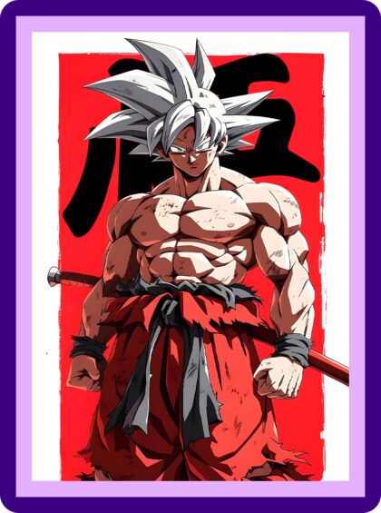 Ultra Instinct Goku "Red Contrast" Aesthetic Poster