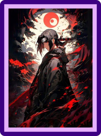 Itachi Uchiha "Crow & Sharingan" Aesthetic Poster