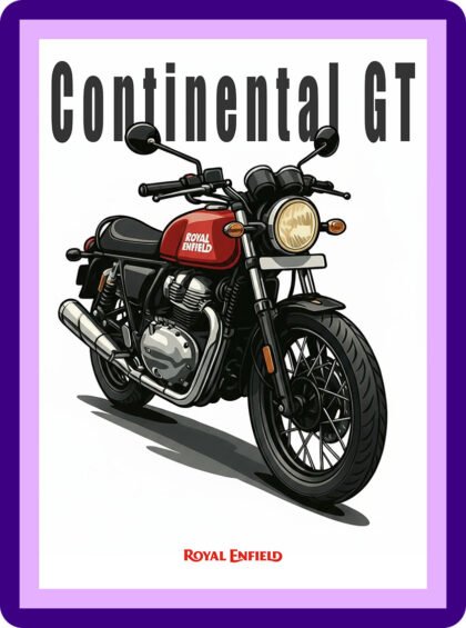 Royal Enfield Continental GT Red Aesthetic Poster