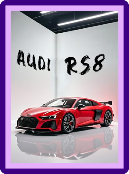Audi RS8 Concept Racing Red Aesthetic Poster