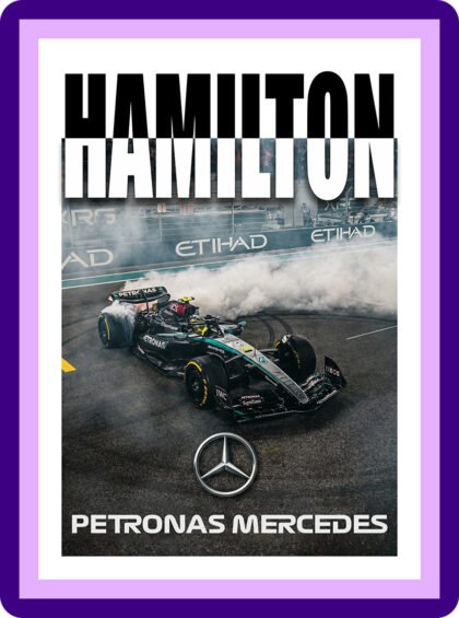 Mercedes AMG F1 Track Drift Aesthetic Poster