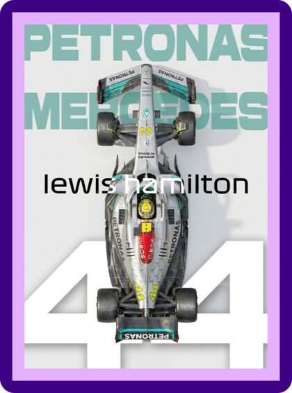 Lewis Hamilton - Mercedes W15 Overhead
