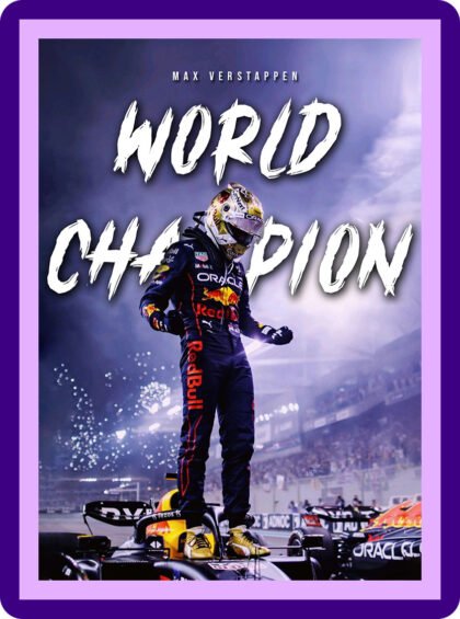 Max Verstappen World Champion Celebration Aesthetic Poster