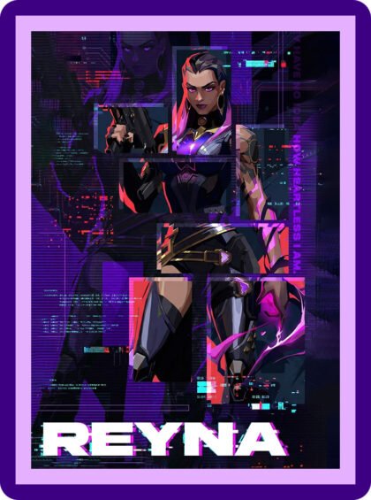 Reyna - Valorant Agent Glitch Art
