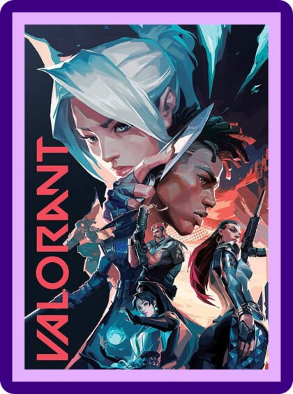Valorant Protocol Agents Collage Aesthetic Poster