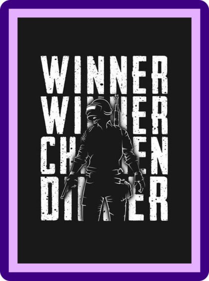 PUBG Winner Winner Chicken Dinner Aesthetic Poster