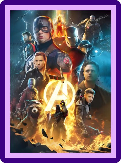 Avengers Endgame Cinematic Heroes Aesthetic Poster