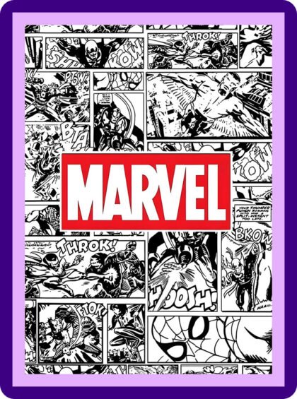 Marvel Retro Comic Panels Logo Aesthetic Poster