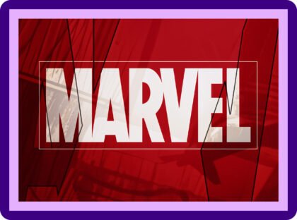 Marvel Signature Red Logo Aesthetic Poster