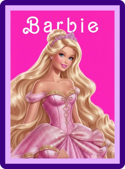 Barbie Pink Princess Gown Aesthetic Poster