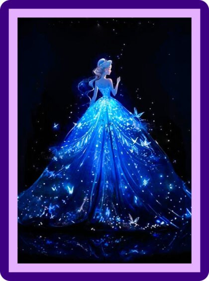 Cinderella Midnight Magic Gown Aesthetic Poster