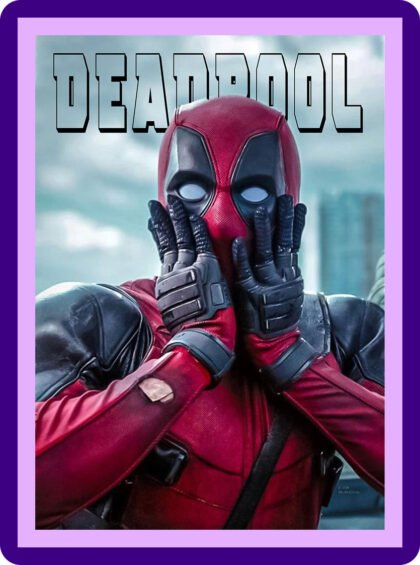 Deadpool Sarcastic Surprise Aesthetic Poster