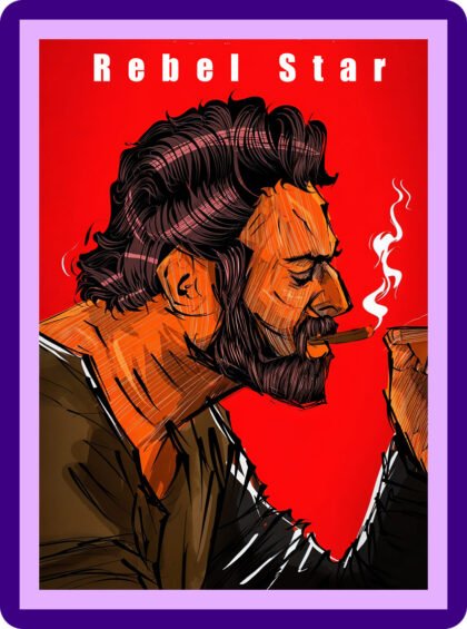Prabhas - Rebel Star Portrait Aesthetic Poster