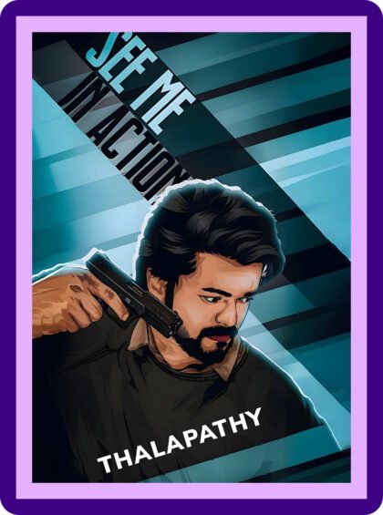 Thalapathy Vijay - See Me In Action Aesthetic Poster