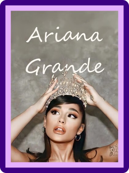 Ariana Grande - Crown Portrait Aesthetic Poster