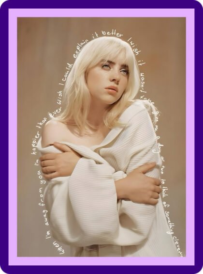 Billie Eilish - Happier Than Ever Aesthetic Poster