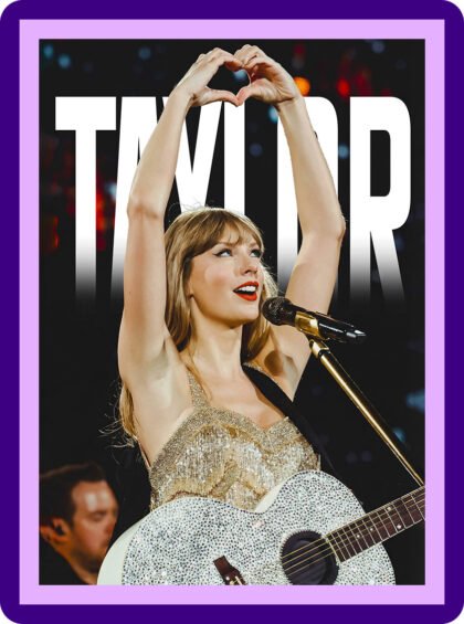 Taylor Swift - Heart Hands Live Aesthetic Poster