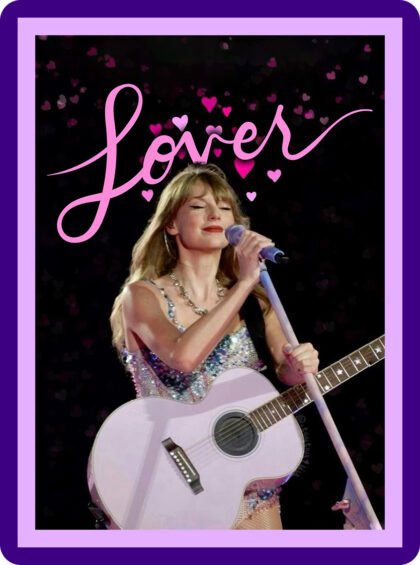 Taylor Swift - Lover Guitar Live Aesthetic Poster