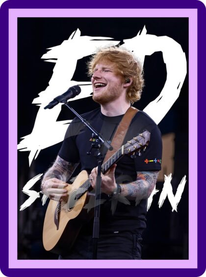 Ed Sheeran - Live in Action Aesthetic Poster