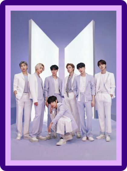 BTS - Purple Concept Group Aesthetic Poster