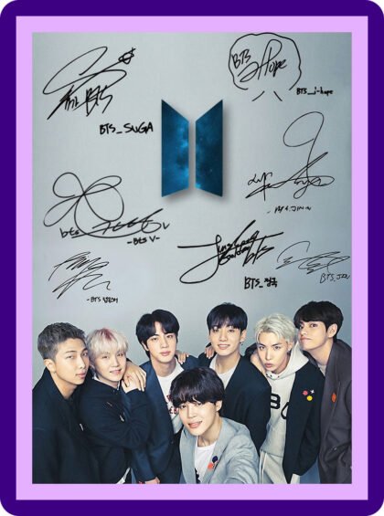 BTS - Signature Group Art Aesthetic Poster
