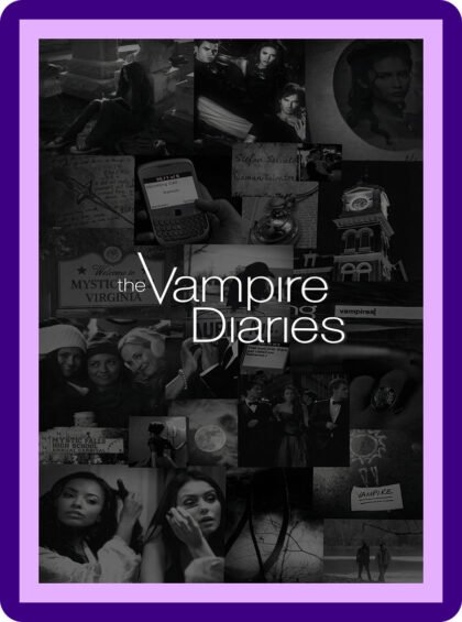 Mystic Falls - Memories Collage Aesthetic Poster