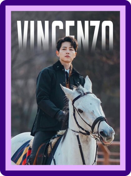 Vincenzo - White Horse Stance Aesthetic Poster