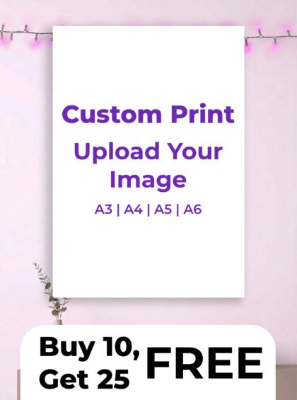 Aesthetic Custom Poster - Print your Image/design (Buy 10, Get 25 FREE!)
