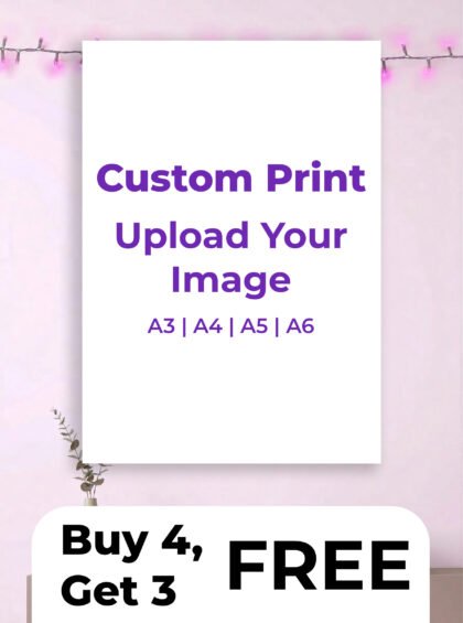 Aesthetic Custom Poster - Print your Image/design (Buy 4, Get 3 FREE!)