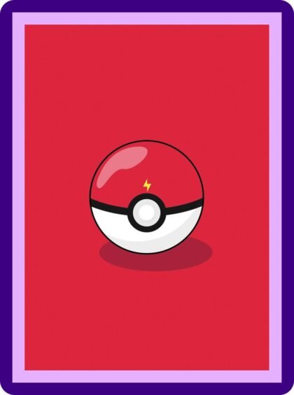 Pokemon Pokeball Minimalist Red Aesthetic Poster