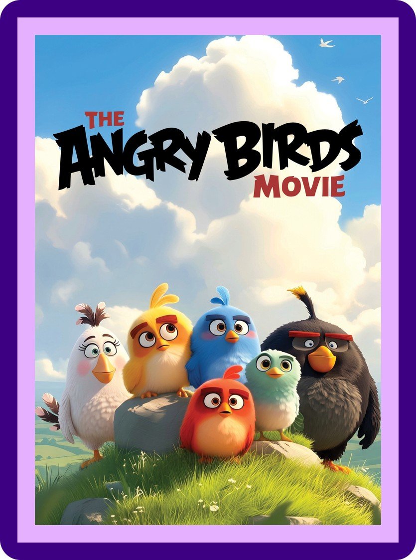 Angry Birds Movie Full Squad Hilltop Aesthetic Poster