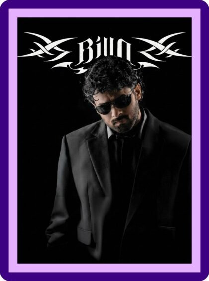 Billa Prabhas Black Suit Aesthetic Poster