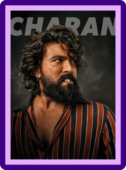 Ram Charan Bold Rugged Look Aesthetic Poster