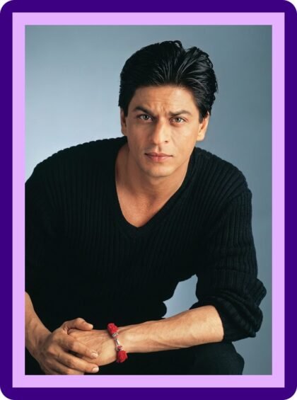 Shah Rukh Khan Classic Black Sweater Casual Portrait Aesthetic Poster