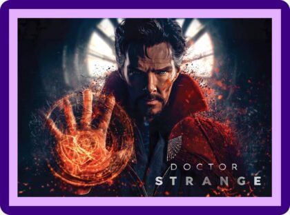 Doctor Strange Sorcerer Supreme Fire Mandala Aesthetic Poster
