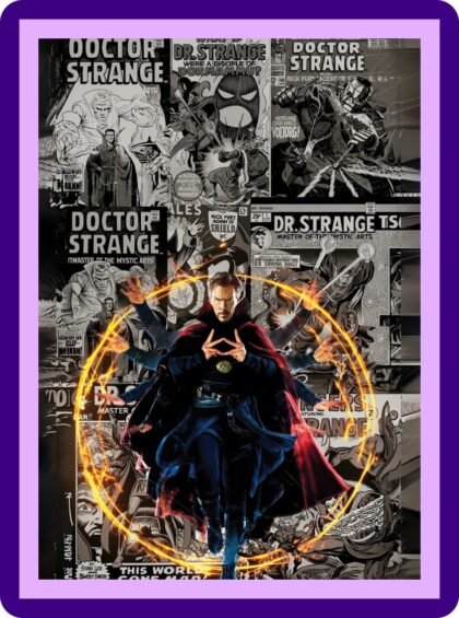 Doctor Strange Comic Book Legacy Mystic Arts Collage Aesthetic Poster