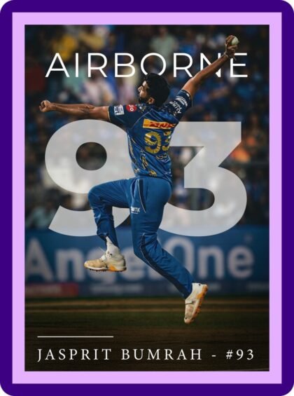Hardik Pandya Built Different Warrior #33 India Blue Aesthetic Poster