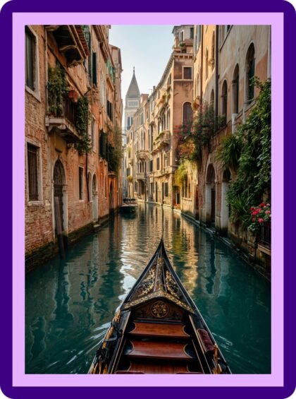 Venice Gondola Canal Aesthetic Poster