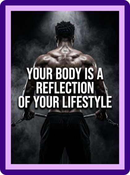 Your Body Is A Reflection Gym Motivation Aesthetic Poster