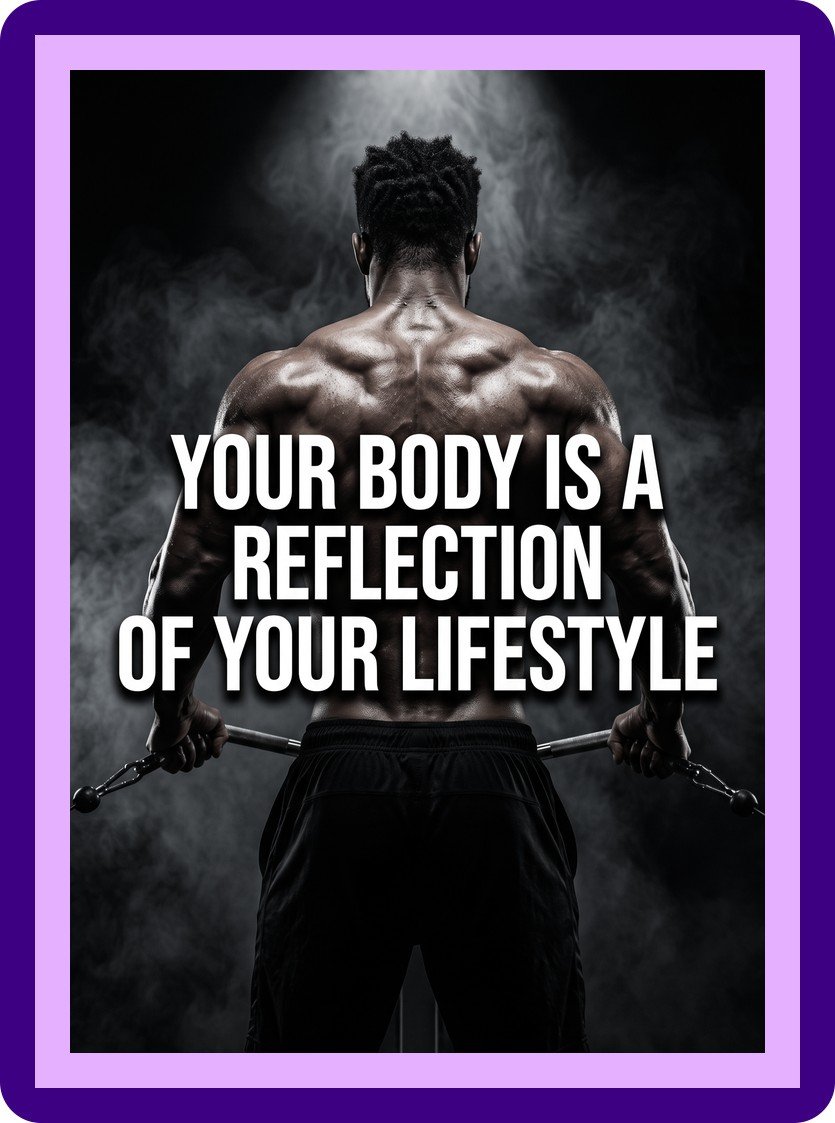 Your Body Is A Reflection Gym Motivation Aesthetic Poster