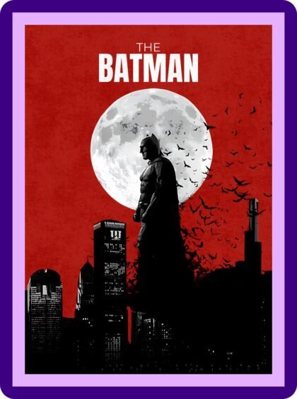 The Batman Red Moon Hollywood Poster