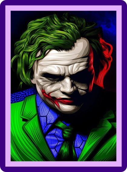 Joker Dark Knight Art Hollywood Poster