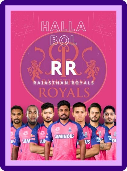 Rajasthan Royals Halla Bol Official IPL Poster