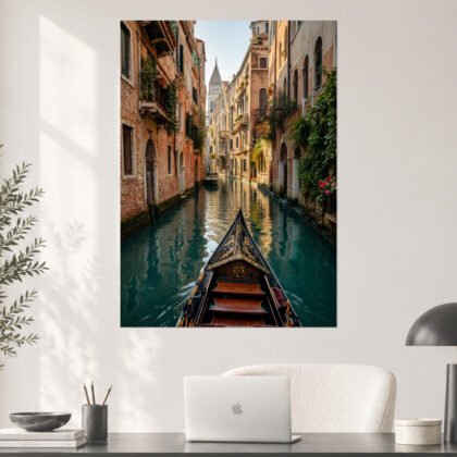 Venice Gondola Canal Aesthetic Poster