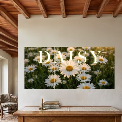 Daisy Flower Field Aesthetic Split Poster