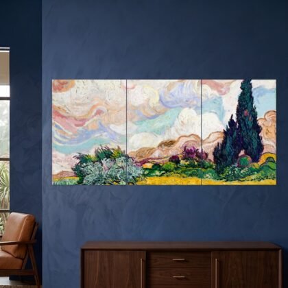 Cypress Garden Impressionist Landscape Split Poster